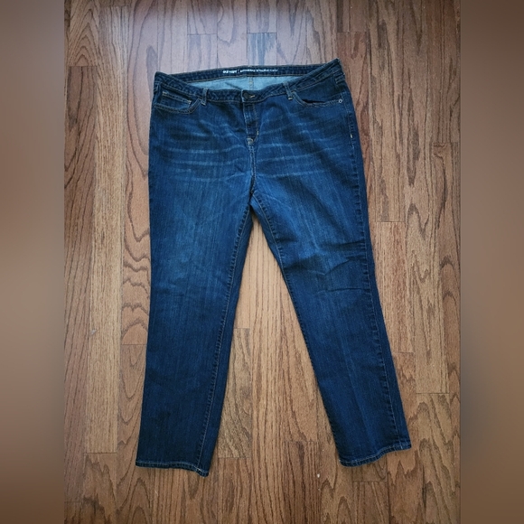 Old Navy Women's 18R Boyfriend Straight Dark Wash Jeans - Picture 2 of 5